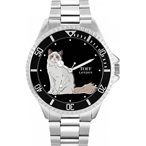 Toff London Die Ragdoll-Katzenuhr von Toff London