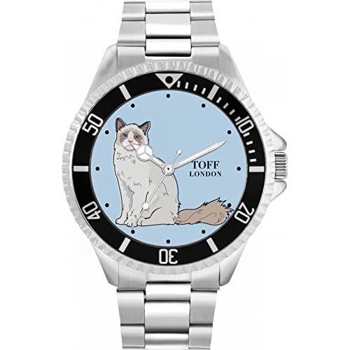 Toff London Die Ragdoll-Katzenuhr von Toff London