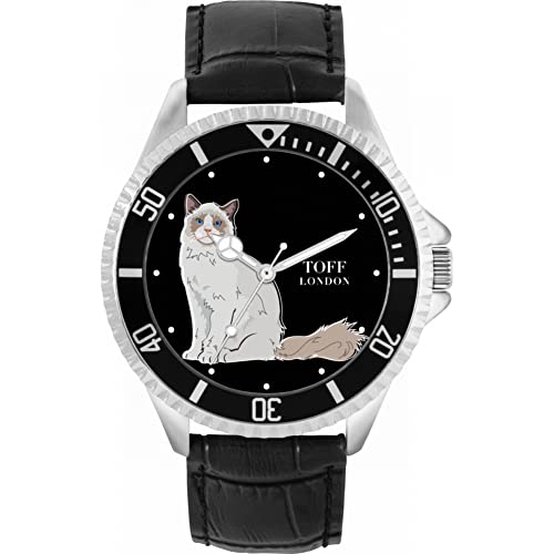 Toff London Die Ragdoll-Katzenuhr von Toff London