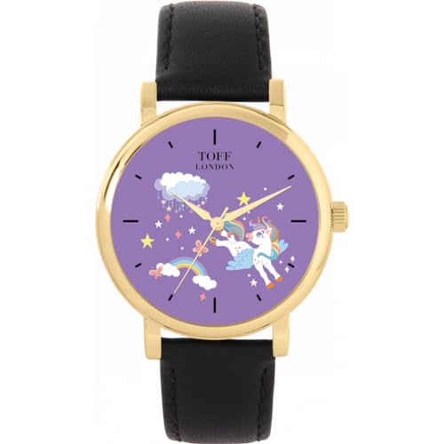 Toff London Einhorn Regenbogenwolkenuhr von Toff London