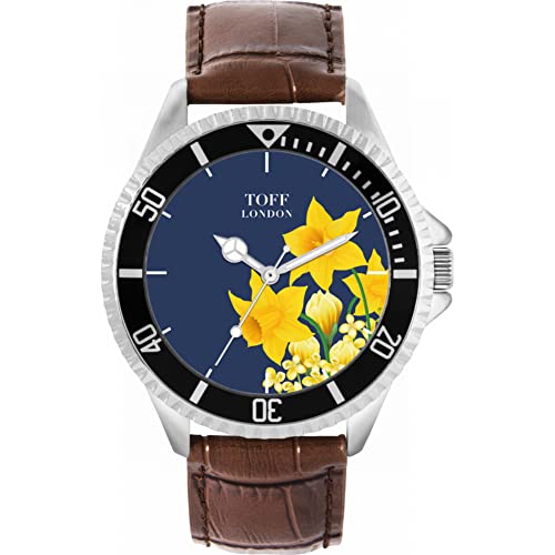 Toff London Gelbe Narzissen-Blumen-Uhr von Toff London