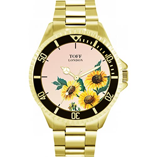 Toff London Gelbe Sonnenblumen-Uhr von Toff London