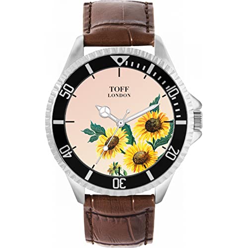 Toff London Gelbe Sonnenblumen-Uhr von Toff London