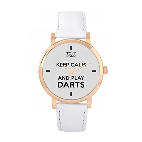 Toff London Grau Bleib ruhig und Spiele Darts Batons Watch von Toff London