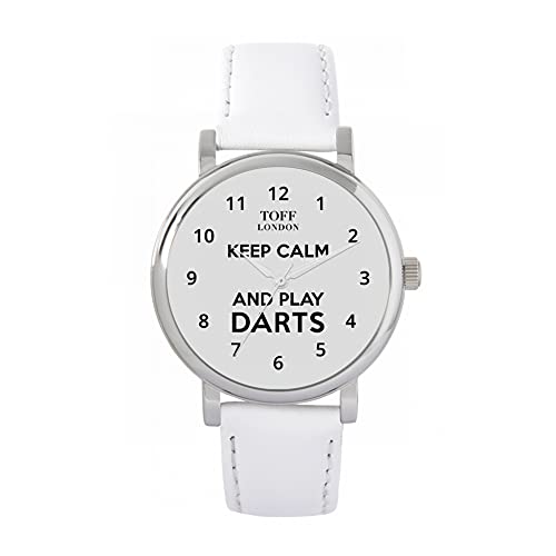 Toff London Grau Bleib ruhig und Spiele Darts Batons Watch von Toff London