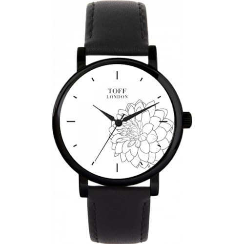 Toff London Graue Dahlie-Blumenuhr von Toff London