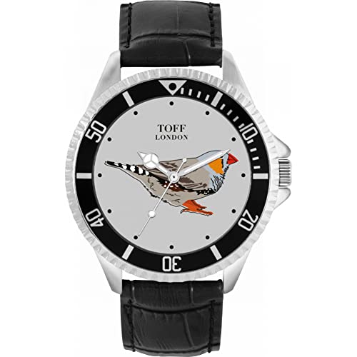 Toff London Graue Fink-Uhr von Toff London