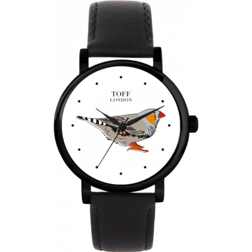 Toff London Graue Fink-Vogeluhr von Toff London