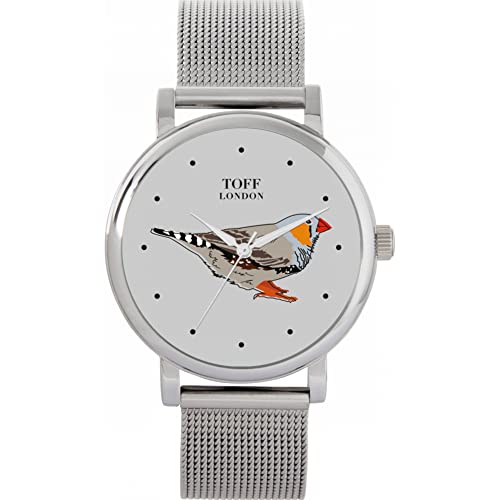 Toff London Graue Finken Uhr von Toff London