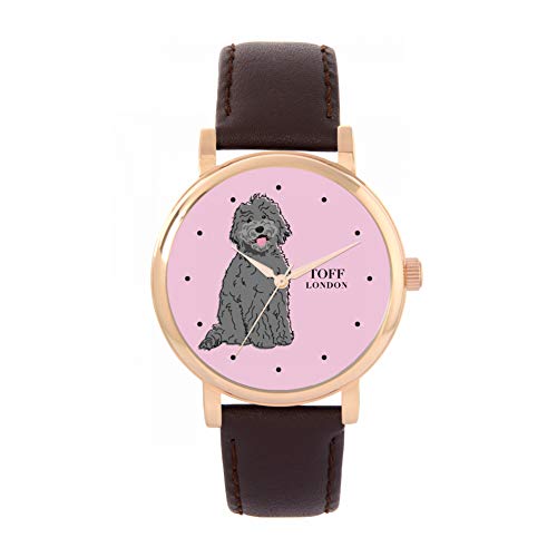 Toff London Graue Labradoodle-Hundeuhr von Toff London