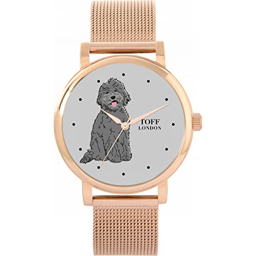 Toff London Graue Labradoodle-Hundeuhr von Toff London