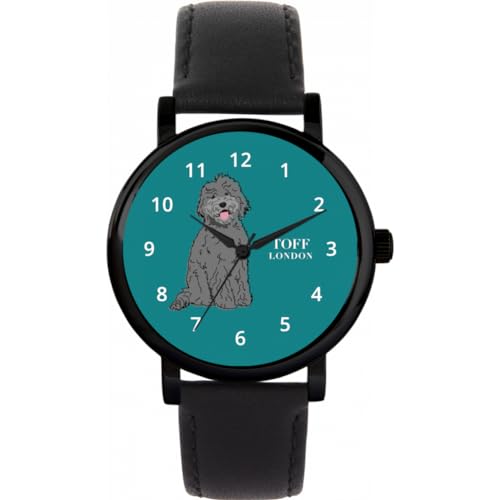 Toff London Graue Labradoodle-Hundeuhr von Toff London