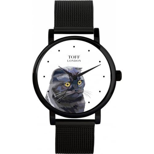 Toff London Graue Scottish Fold Katzenkopfuhr von Toff London