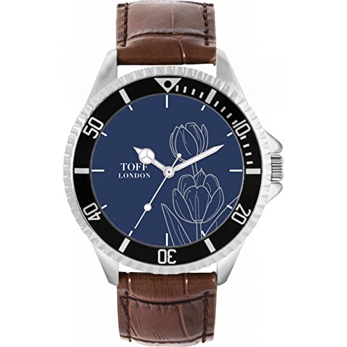 Toff London Graue Tulpe-Blumen-Uhr von Toff London