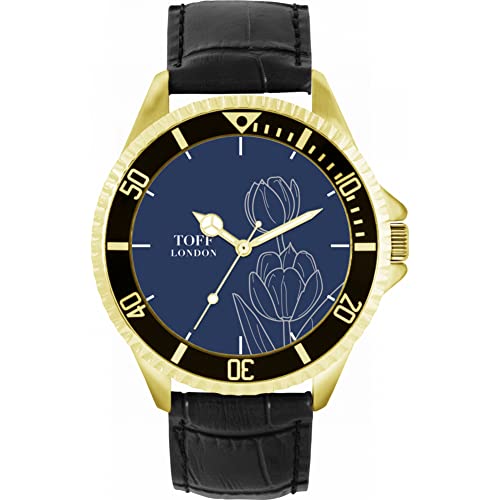 Toff London Graue Tulpe-Blumen-Uhr von Toff London