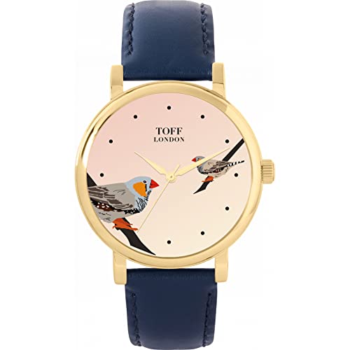 Toff London Graue Zwei-Finken-Uhr von Toff London