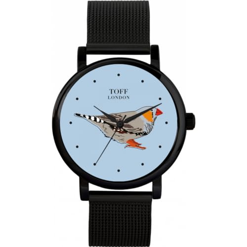 Toff London Graufink-Vogeluhr von Toff London