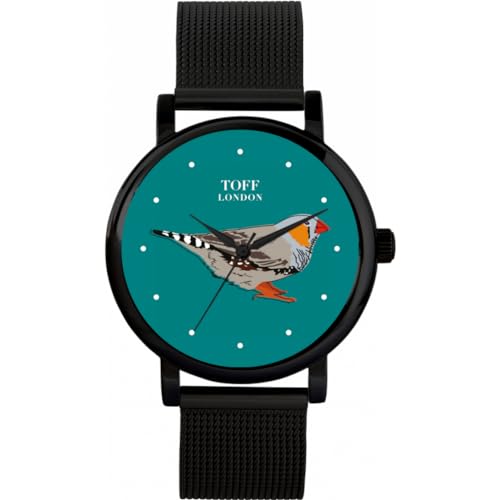 Toff London Graufink-Vogeluhr von Toff London