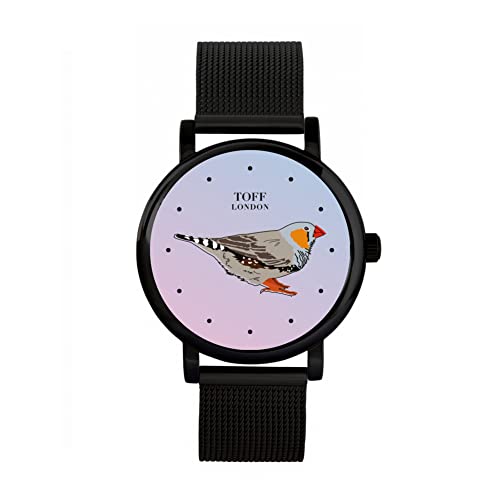 Toff London Graufink-Vogeluhr von Toff London