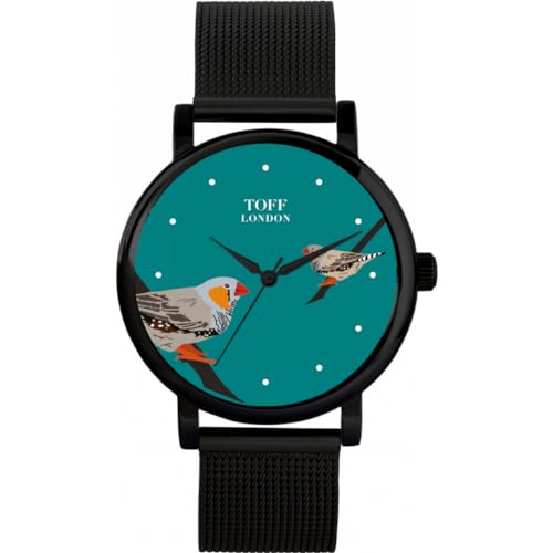 Toff London Graufinken-Vogeluhr von Toff London