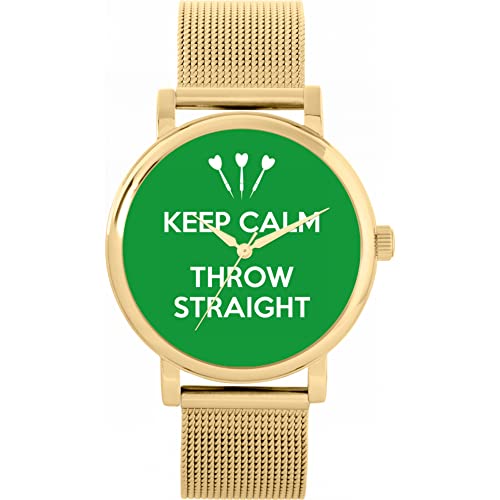 Toff London Green Keep Calm Throw Straight Watch von Toff London