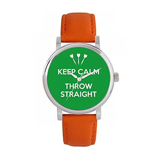 Toff London Grüne Keep Calm Throw Straight Uhr von Toff London