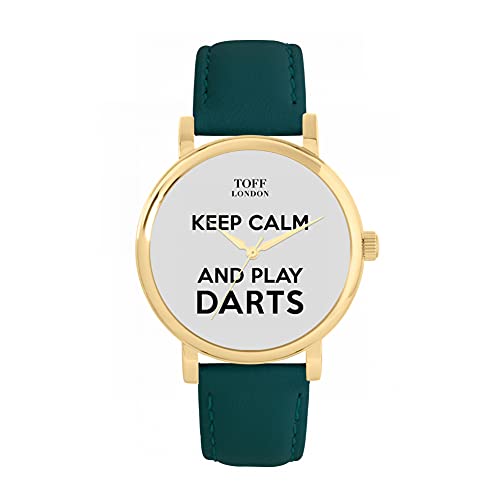 Toff London Grey Keep Calm and Play Darts Watch von Toff London