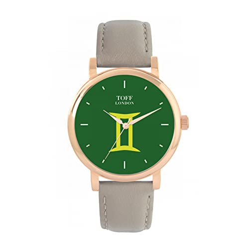 Toff London Grüne Zwillinge-Uhr von Toff London