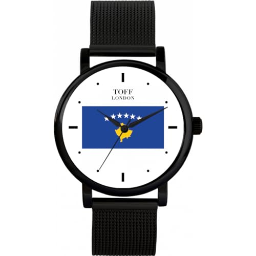 Toff London Kosovo-Flaggenuhr von Toff London