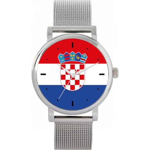 Toff London Kroatien Flagge Uhr von Toff London