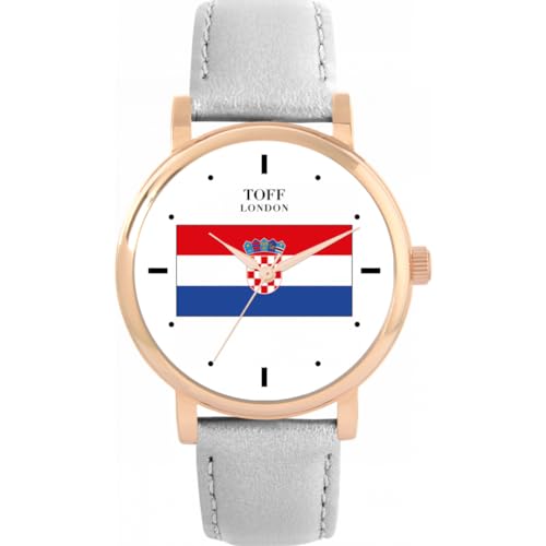 Toff London Kroatien Flagge Uhr von Toff London