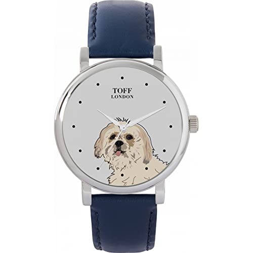 Toff London Lhasa Apso Head Dog Watch von Toff London