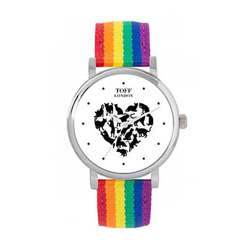 Toff London Liebe Katzen Uhr von Toff London