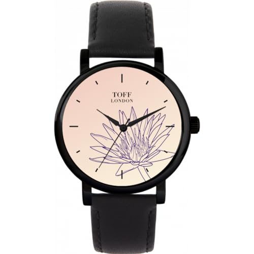 Toff London Lila Seerosen-Blumenuhr von Toff London