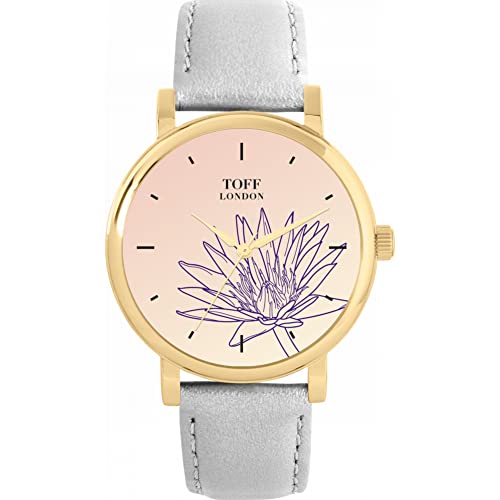 Toff London Lila Seerosen Uhr von Toff London