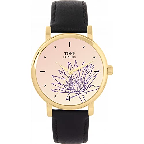 Toff London Lila Seerosen Uhr von Toff London