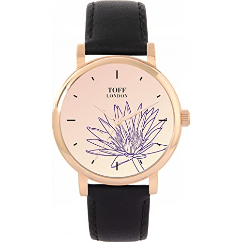 Toff London Lila Seerosen Uhr von Toff London