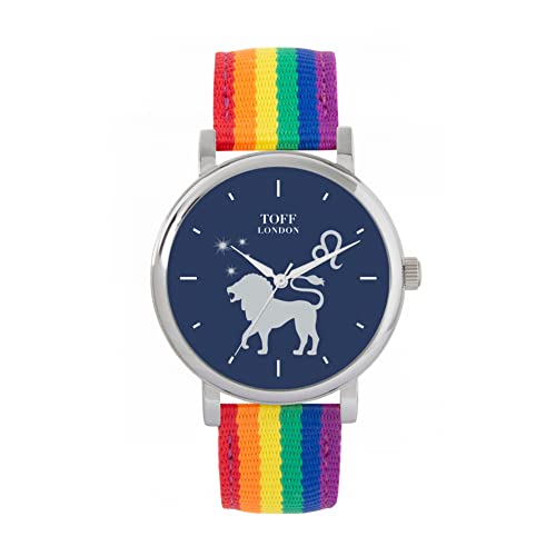 Toff London Marineblaue Leo-Uhr von Toff London