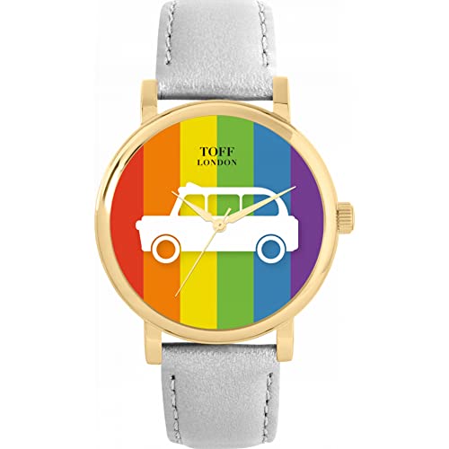 Toff London Multicolour White Taxi Uhr von Toff London