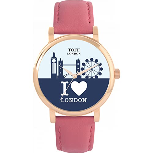 Toff London Navy London City Skyline Uhr von Toff London