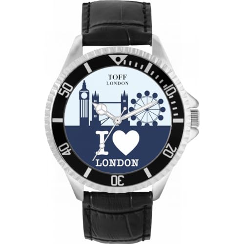 Toff London Navy London City Skyline Uhr von Toff London