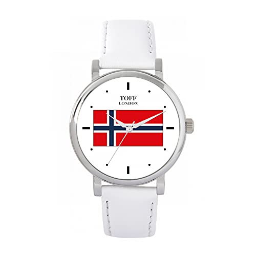 Toff London Norwegen Flagge Uhr von Toff London