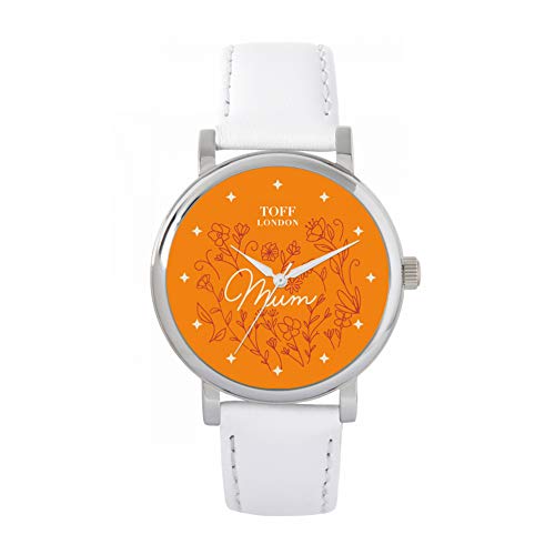 Toff London Orange Blumen Mum Watch von Toff London