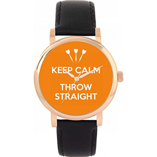 Toff London Orange Keep Calm Throw Straight Watch von Toff London