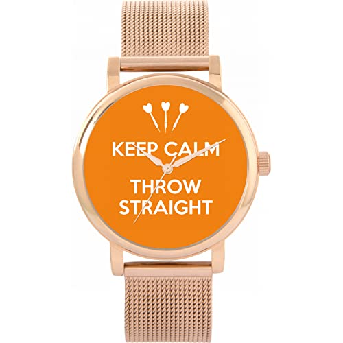 Toff London Orange Keep Calm Throw Straight Watch von Toff London