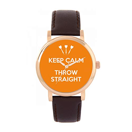 Toff London Orange Keep Calm Throw Straight Watch von Toff London