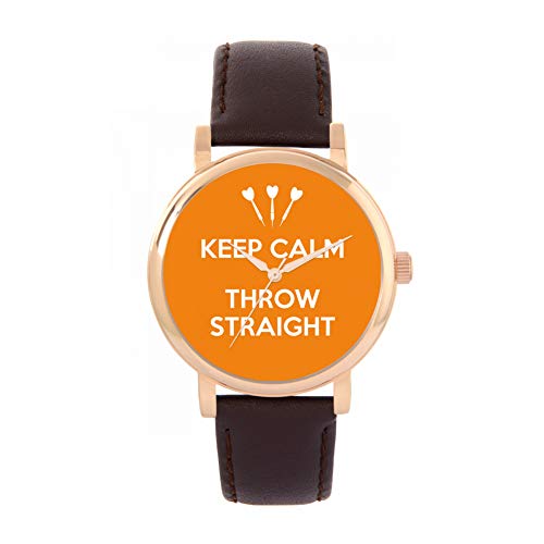Toff London Orange Keep Calm Throw Straight Watch von Toff London