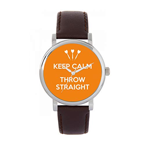 Toff London Orange Keep Calm Throw Straight Watch von Toff London