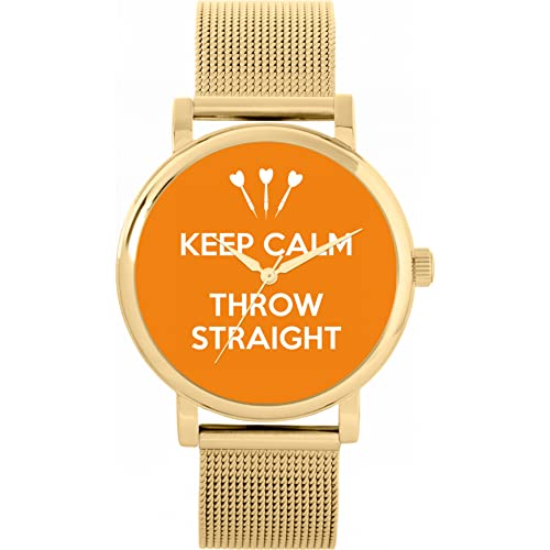 Toff London Orange Keep Calm Throw Straight Watch von Toff London