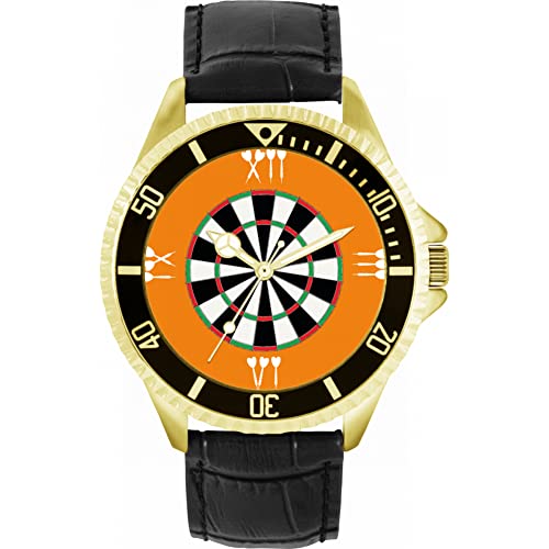 Toff London Orange römische Ziffern Dartscheibe Uhr von Toff London